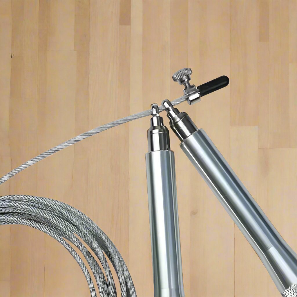 Corde à Sauter - JumpRopeCrossfit™ - Argent - Musculation boutique