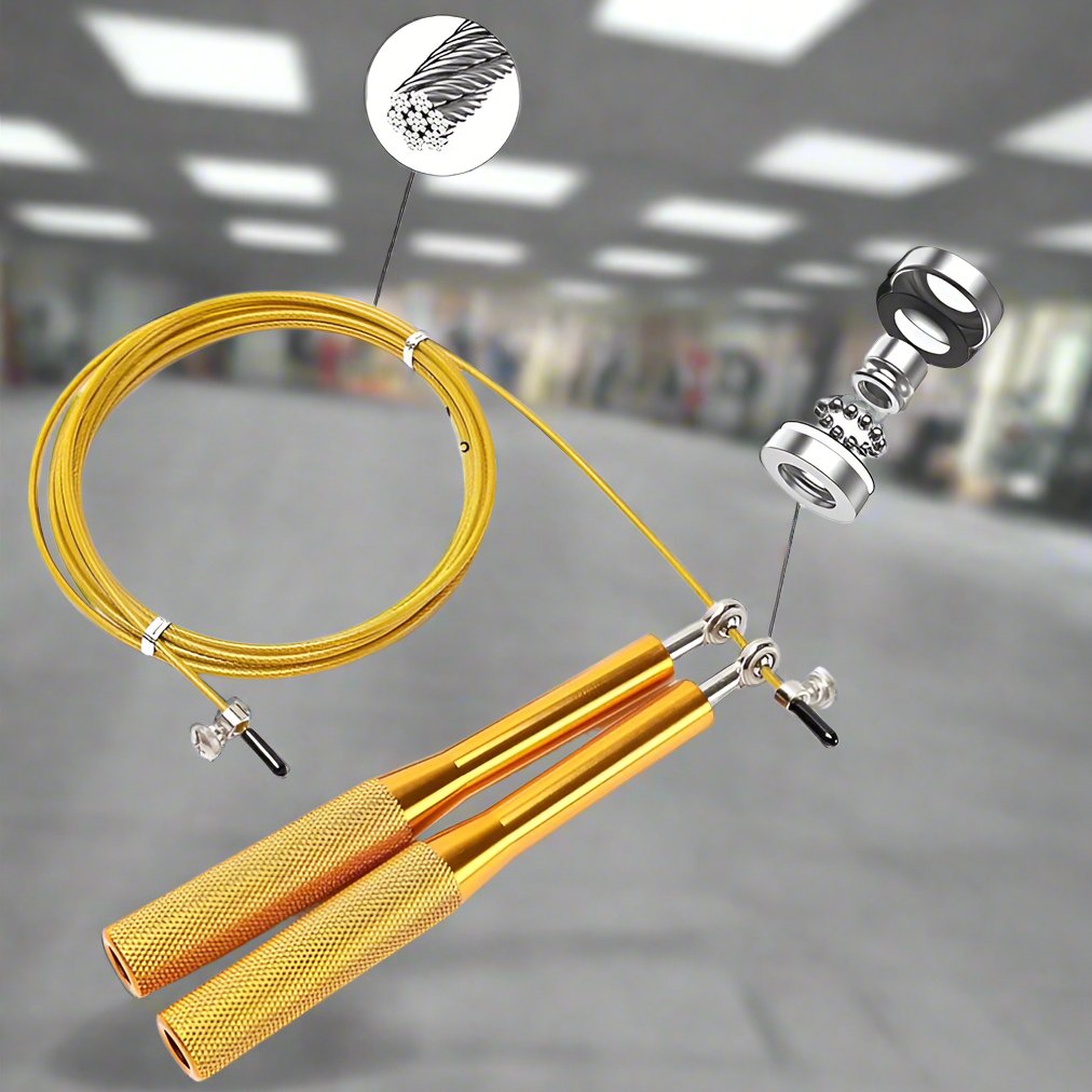 Corde à Sauter - JumpRopeCrossfit™ - Or - Musculation boutique