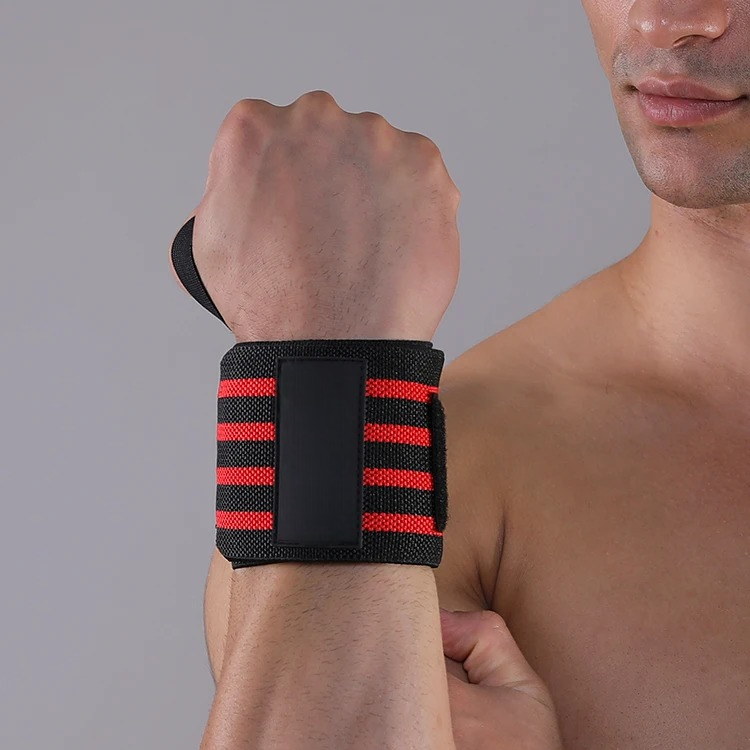 Protege Poignet - WeightLiftingWristWraps™ - Rayures Rouge