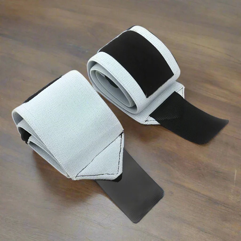 Protege Poignet - WeightLiftingWristWraps™ - Blanc - Musculation boutique