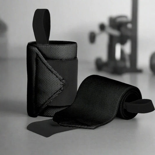 Protege Poignet - WeightLiftingWristWraps™ - Noir - Musculation boutique